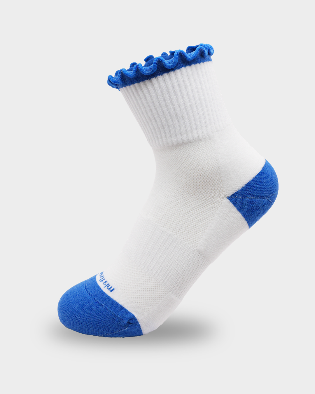 Mia Fleur Ruffle Running Socks - Electric Blue